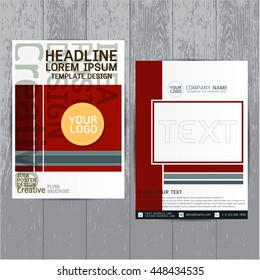 brochure flyer layout in A4 size, Blue annual report design template vector, Leaflet cover presentation abstract flat background, modern, Colorful, Leaflet cover presentation