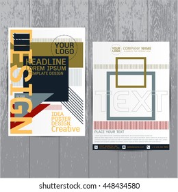 brochure flyer layout in A4 size, Blue annual report design template vector, Leaflet cover presentation abstract flat background, modern, Colorful, Leaflet cover presentation