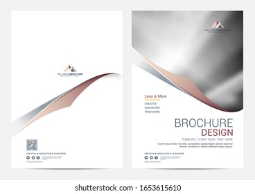 Broschüre oder Flugblatt-Layoutvorlage, Jahresbericht über Design-Hintergrund
