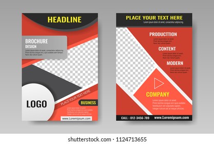 Brochure Design Flyer Template Business Education Stock Vector (Royalty ...