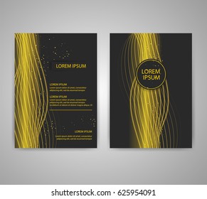Brochure flyer layouts with abstract colorful background in A4 size. You can use it for poster, magazine cover or card templates