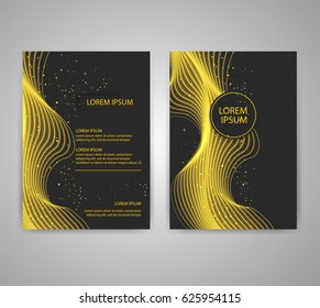 Brochure flyer layouts with abstract colorful background in A4 size. You can use it for poster, magazine cover or card templates