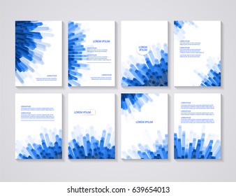 Brochure flyer layouts with abstract colorful background in A4 size. You can use it for poster, magazine cover or card templates