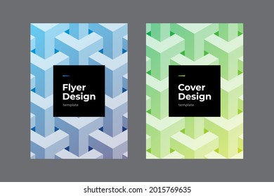 Brochure, flyer, leaflet, booklet, cover design. Company identity. Template collection. Abstract geometric modern pattern. Layout design. Corporate report cover. A4. Vector eps10 