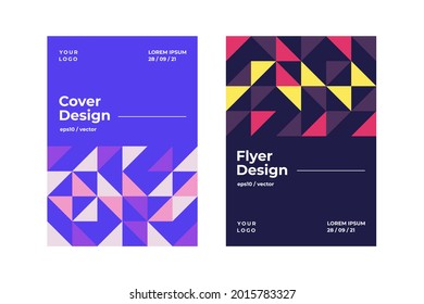 Brochure, flyer, leaflet, booklet, cover design. Company identity. Template collection. Abstract geometric modern pattern. Layout design. Corporate report cover. A4. Vector eps10 