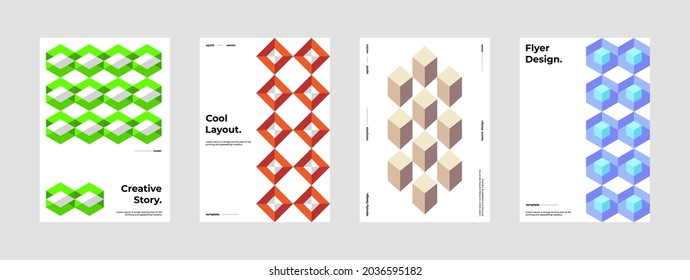 Präsentation. Identitätsdesign. Modernes Corporate Report Cover. Abstraktes geometrisches Design der Illustration. Broschüre Firmenidentität. EPS10-Vektor