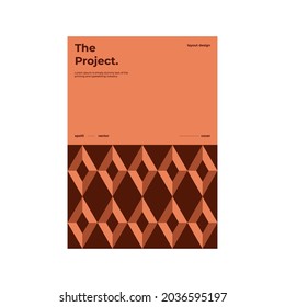 Brochure, flyer, leaflet, booklet, cover design. Company identity. Template collection. Abstract geometric modern pattern. Layout design. Corporate report cover. A4. Vector eps10 