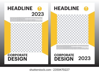 Folleto folleto folleto modelo de diseño corporativo vector