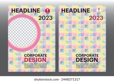 

Brochure flyer leaflet corporate design template vector
