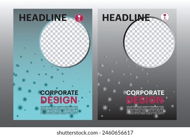 Brochure flyer leaflet corporate design template vector