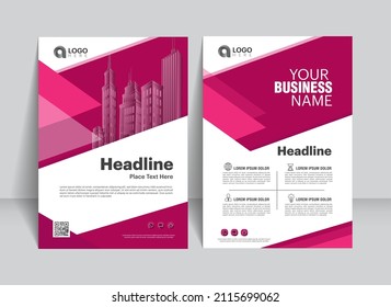 Brochure, flyer, Leaflet, Cover design template, Annual report, Financial , business for background. abstract flat background, A4 size. vector  illustration.