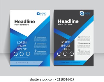 Brochure, flyer, Leaflet, Cover design template, Annual report, Financial , business for background. abstract flat background, A4 size. vector  illustration.