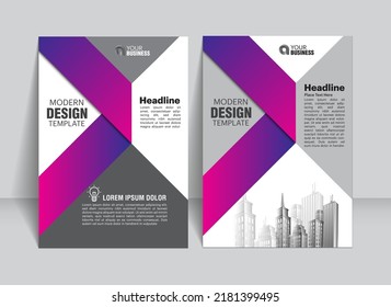 Folleto, folleto, folleto, folleto, plantilla de diseño de la cubierta, informe anual, financiero, negocio para el fondo. fondo plano abstracto, tamaño A4. ilustración vectorial.