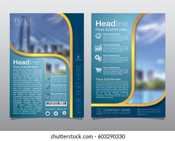 Brochure, flyer, Leaflet, Cover design template vector. abstract flat background, A4 size.