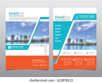 Brochure, flyer, Leaflet, Cover design template vector. abstract flat background, A4 size.
