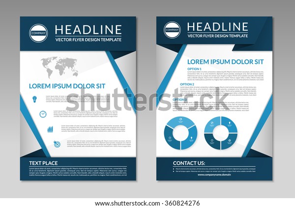 Brochure Flyer Leaflet Design Template Stock Vektorgrafik Lizenzfrei