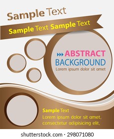 brochure, flyer, magazine cover. brown white template. Card Business Set. Folder Design Template. banner. label. Leaflet Abstract Technology background for computer graphic website internet. text box.