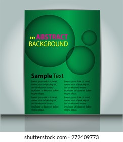 brochure, flyer, magazine cover. dark green Design Template. Card Business Set. Folder. banner. label. Leaflet Abstract Technology background for computer graphic website internet. text box.