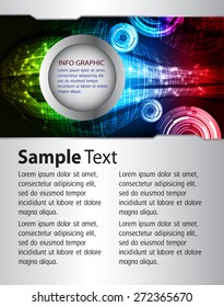 brochure, flyer, magazine cover. green blue red Design Template. Card Business Set. Folder. banner. label. Leaflet Abstract Technology background for computer graphic website internet. text box.