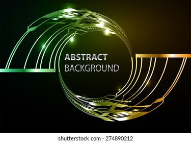 brochure, flyer, magazine cover. green orange Design Template. Card Business Set. banner. label. Leaflet Abstract Technology background for computer graphic website internet. text box. infographics.