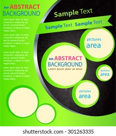 brochure, flyer, magazine cover. green black template. Card Business Set. Folder Design Template. banner. label. Leaflet Abstract Technology background for computer graphic website internet. text box.