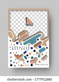 Brochure, flyer, magazine cover page & poster template, vector illustration.