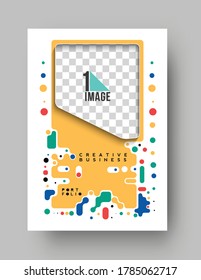Brochure, flyer, magazine cover page & poster template, vector illustration.