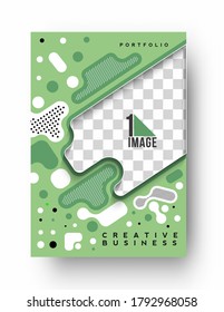 Brochure, flyer, magazine cover page & poster template, vector illustration.