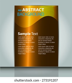 brochure, flyer, magazine cover. yellow gold Design Template. Card Business Set. Folder. banner. label. Leaflet Abstract Technology background for computer graphic website internet. text box.