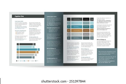 Brochure, flyer, newsletter, annual report layout template. Business background concept. 