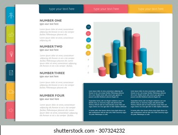 Brochure, flyer, newsletter, annual report layout template. Business background concept. 