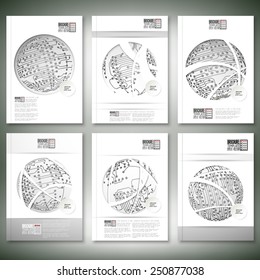 Brochure, flyer or report for business, template vector