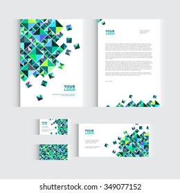 Brochure, flyer or report for vector business template. Vector illustration