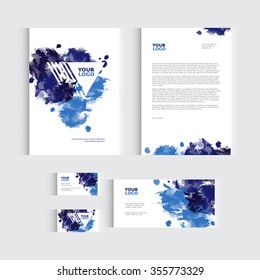 Brochure, flyer or report for vector business template. Vector illustration