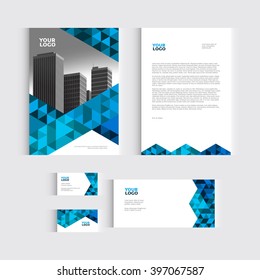 Brochure, flyer or report for vector business template. Vector illustration