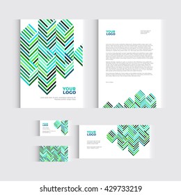 Brochure, flyer or report for vector business template. Vector illustration