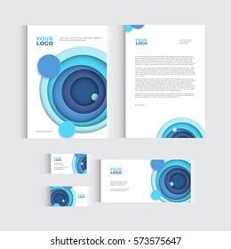 Brochure, flyer or report for vector business template. Vector illustration