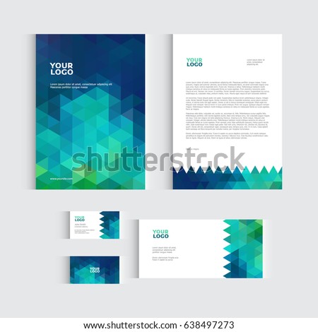 Brochure, flyer or report for vector business template. Vector illustration
