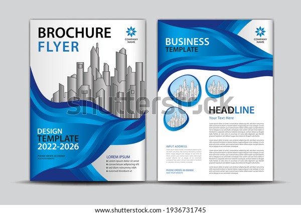 Brochure Flyer template, Business cover background,\
brochure layout, cover design, annual report cover, modern creative\
design, Advertisement, Magazine ads, Blue abstract background,\
vector Eps10