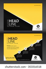 Brochure Flyer template design. Geometric pattern. Vector illustration of geometry graphic design.