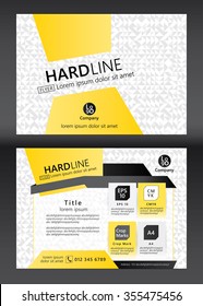 Brochure Flyer template design. Geometric pattern. Vector illustration of geometry graphic design.