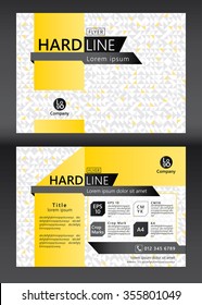 Brochure Flyer template design. Geometric pattern. Vector illustration of geometry graphic design.