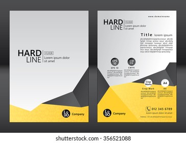 Brochure Flyer template design. Geometric pattern. Vector illustration of geometry graphic design.
