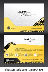 Brochure Flyer template design. Geometric pattern. Vector illustration of geometry graphic design.