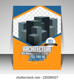 Brochure and Flyer template design for real estate can be use for publishing, print and presentation.