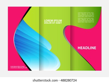 brochure folder leaflet abstract element
