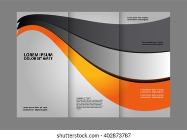 brochure folder leaflet background, block for images
