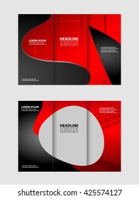 brochure folder leaflet background, block for images
