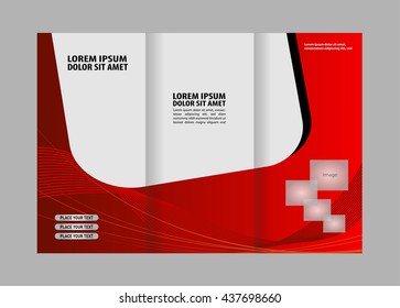 brochure folder leaflet background, block for images
