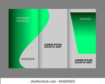 brochure folder leaflet background, block for images
